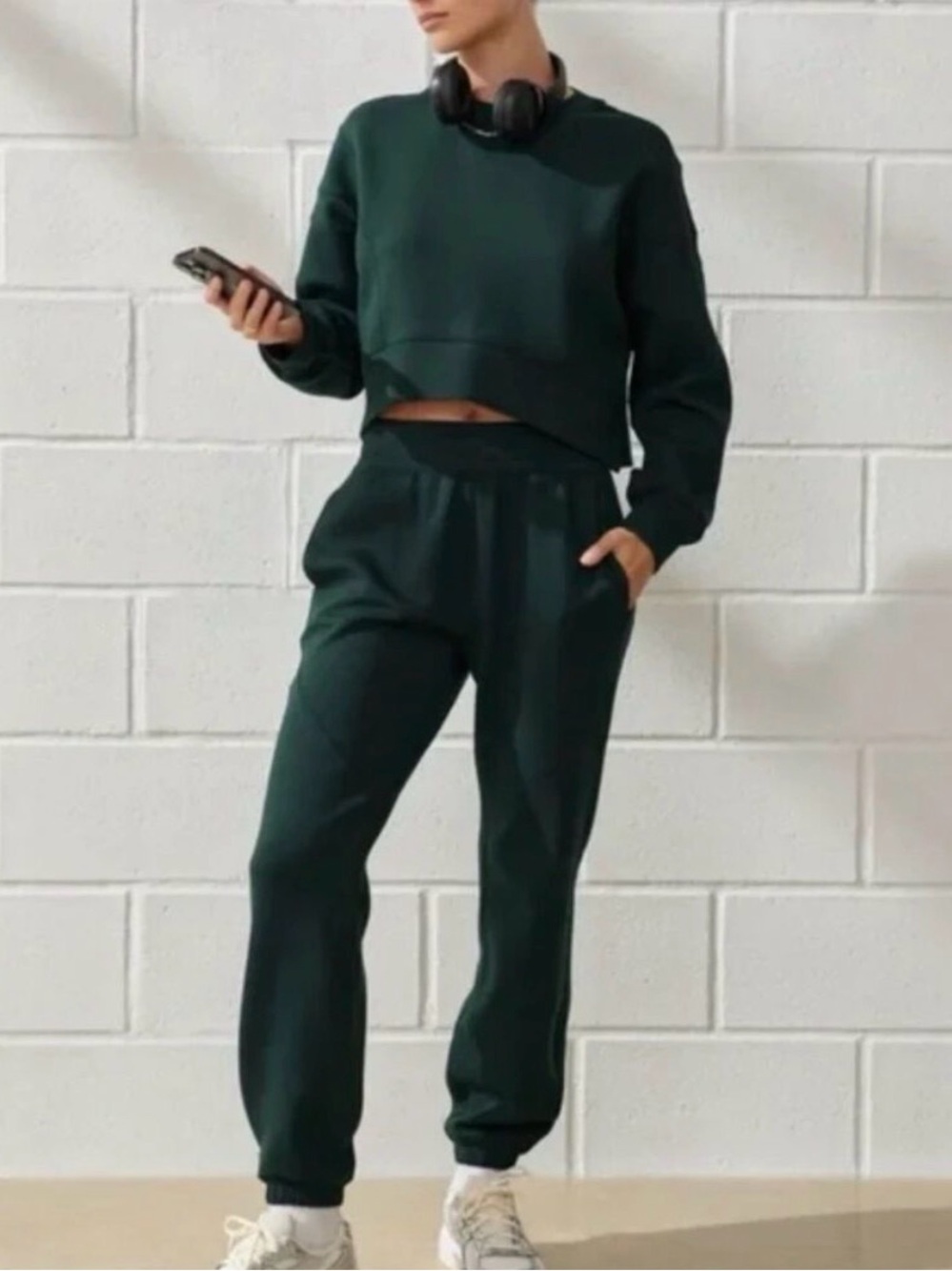 YPB by Abercrombie Crew Sweatshirt (M) and Jogger Sweatpant (S) GUC